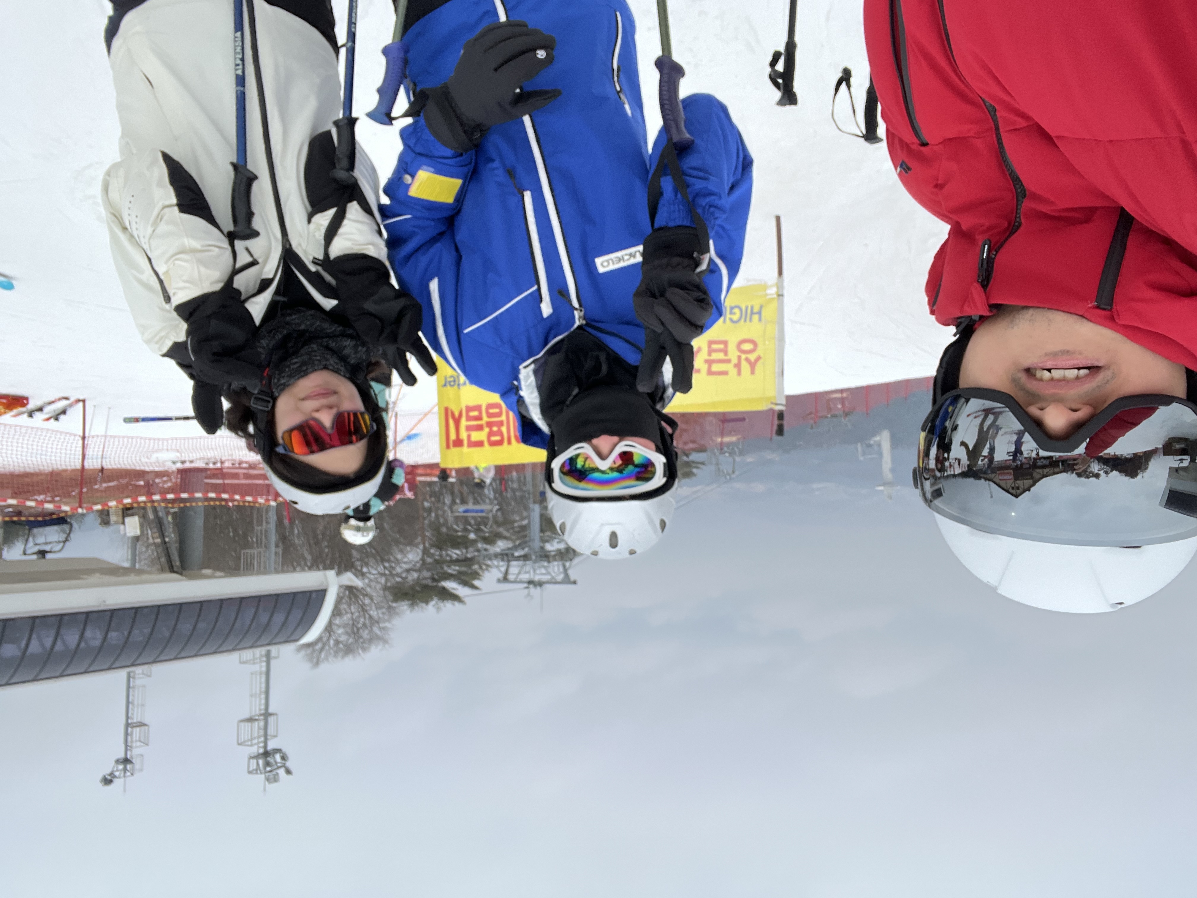 on the ski slope